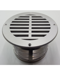 Edelstahl Bodenlüfter 132mm Ø