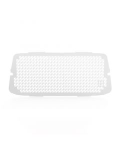 Fensterschutzgitter für VW Caddy / Caddy Maxi. Für die Heckklappe, Weiß Pulverbeschichtet.